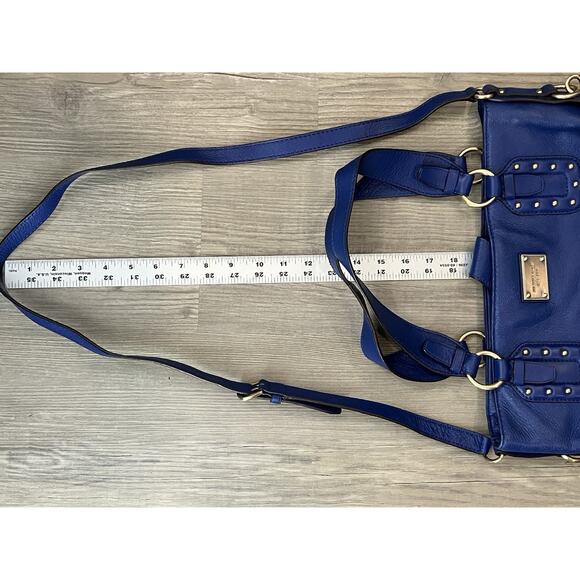 Michael Kors Large Blue Handbag With Crossbody Strap - Picture 5 of 15
